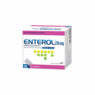 Enterol 250 mg milteliai geriamajai suspensijai N20