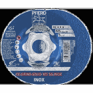 Šlifavimo diskas PFERD CC-GRIND-SOLID 125 SG-Inox