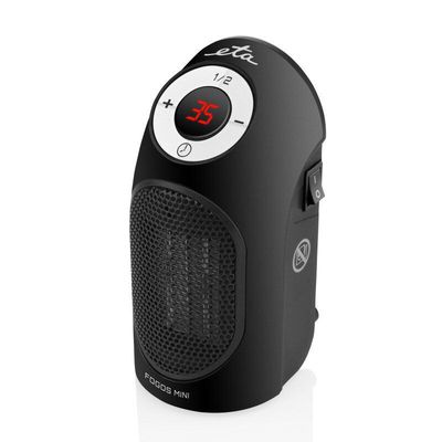 Šildytuvas ETA Heater ETA162390000 Fogos mini Fan heater, 400 W, Suitable skirtas rooms up to 8 m², Black