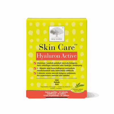 NEW NORDIC tabletės SKIN CARE HYALURON ACTIVE N30