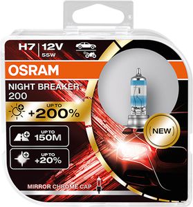 Lemputės Osram night breaker H7 +200% | Naujiena