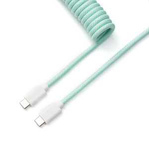 Keychron Coiled Aviator Cable - Mint | Straight