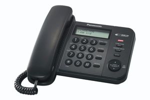 Telefonas PANASONIC KX-TS560FXB, juodas