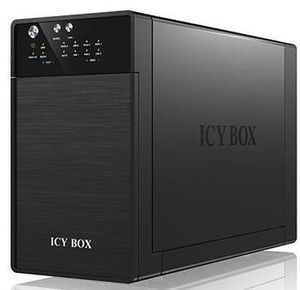 ICY BOX IB-RD3620SU3 External RAID system for 2x3.5 SATA I/II/III USB 3.0 eSATA Black
