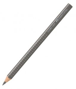 Akvarelinis pieštukas Faber-Castell GRIP Jumbo, 1vnt, pilkas