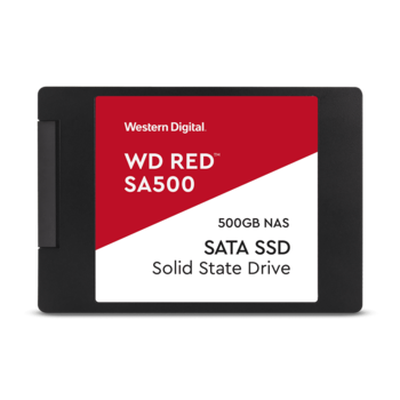 WD Red SA500 NAS SSD 2.5'' 500GB 560/530 MB/s, designed and tested for 24/7 usage