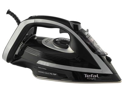 Lygintuvas TEFAL FV8062 Puregliss Steam Iron 3000 W Water tank capacity 0.27 ml Continuous steam 50 g/min Steam boost performance 280 g/min Black/Gre