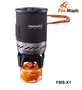 Turistinė dujunė viryklė su puodu Fire Maple FMS-X1 Juoda MLP iš
