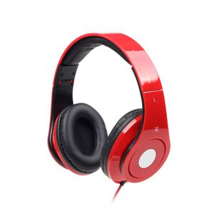 Gembird MHS-DTW-R Folding stereo headphones "Detroit", red