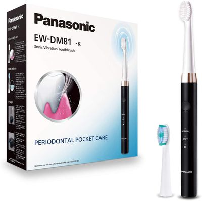 Dantų šepetėlis Panasonic Electric Toothbrush EW-DM81-K503 Rechargeable, For adults, Number of brush heads included 2, Number of teeth brushing modes