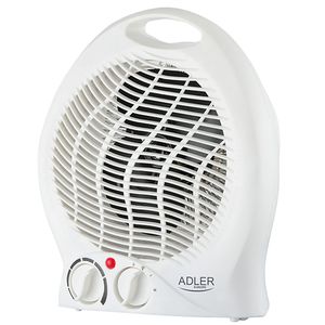 Šildytuvas Adler Heater AD 7728 Fan Heater, 2000 W, Number of power levels 2, White