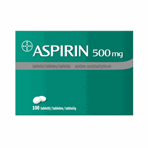 Aspirin 500 mg tabletės N100