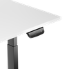 Reguliuojamo aukščio stalas Up Up Bjorn juodas, stalviršis M baltas
