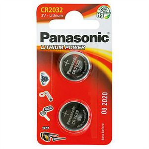 1x2 Panasonic CR 2032 Lithium Power