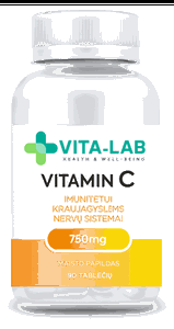 VITA-LAB Vitaminas C 750 mg tabletės N90