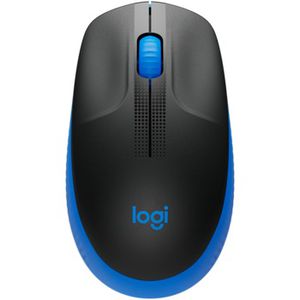 Logitech Full size Mouse M190  Wireless, Blue, USB
