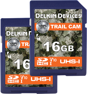 DELKIN TRAIL CAM SDHC (V10) 16GB (2PK)