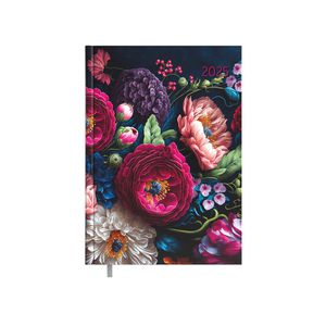 Darbo kalendorius Timer Business Day Design, A5, Floral