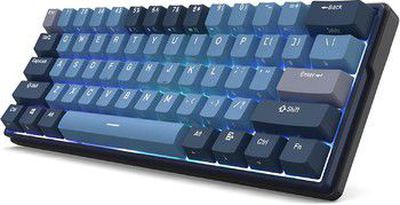 Royal Kludge RK61 Plus juoda belaidė mechaninė klaviatūra | 60%, Hot-swap, RGB, Blue Switches, US