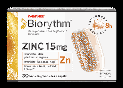 BIORYTHM cinkas kapsulės N30