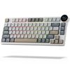 Royal Kludge RK N80 RGB Pearly Dawn wireless keyboard |75%, Hot-swap, Red switches, US