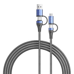 4in1 USB cable USB 2.0 Vention CTLLH 2m (black)