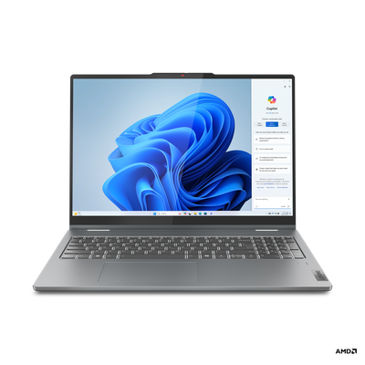 Nešiojamas kompiuteris Lenovo IdeaPad 5 2-in-1 16AHP9 Touch 16 2K AMD R5 8645HS/16GB/1TB/AMD Radeon 760M/WIN11 Home/ENG Backlit kbd/Grey/FP/2Y Warrant