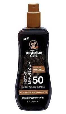 AUSTRALIAN GOLD apsauginis pienelis nuo saulės su bronzantais SPF50 237ml