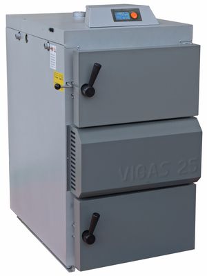 Dujų generacinis kieto kuro katilas Vigas, 25 (5-31) kW, dešininis