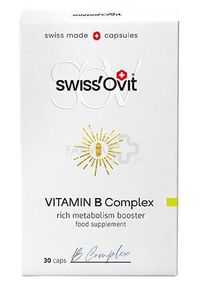 Maisto papildas SWISSOVIT vitamino B kompleksas, caps. N30