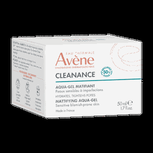 EAU THERMALE AVENE drėkinantis, blizgesį reguliuojanti gelinis kremas,  CLEANANCE AQUA, 50 ml