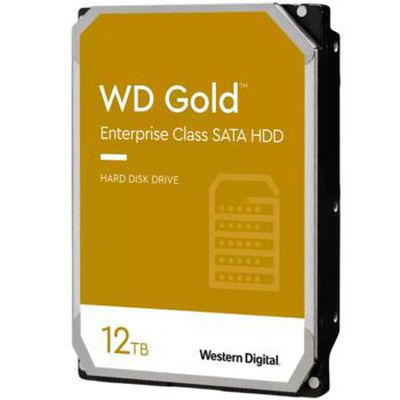 WD Gold 12TB HDD 7200rpm 6Gb/s serial ATA sATA 256MB cache 3.5inch intern RoHS compliant Enterprise Bulk