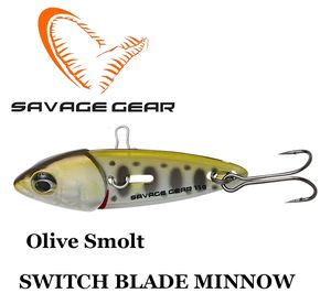 Savage gear Switch Blade Minnow Olive Smolt blizgė 18 g