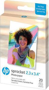 HP photo paper Sprocket Plus Zink 5.8x8.6cm 20 sheets