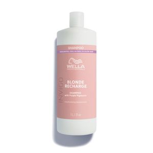 Wella Professionals INVIGO Blonde Recharge Purple Shampoo Geltoną atspalvį neutralizuojantis šampūnas, 1000ml