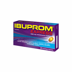Ibuprom Express 400 mg minkštosios kapsulės N20