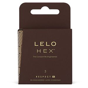 Lelo - HEX prezervatyvai Respect XL 3 vnt