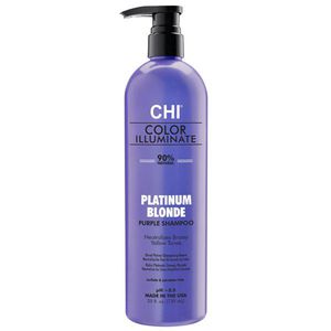 CHI Ionic Color Illuminate Platinum Blonde Purple Shampoo Spalvą atgaivinantis šampūnas, 739ml
