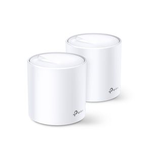 Maršrutizatorius TP-LINK AX1800 Whole Home Mesh Wi-Fi 6 System Deco X20 (2-pack)	 802.11ax, 1201+574 Mbit/s, 10/100/1000 Mbit/s, Ethernet LAN (RJ-45) ports 2, Mesh Support Yes, MU-MiMO Yes, Antenna type 4xInternal per Deco uni