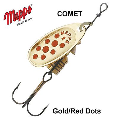 Blizgė Mepps Comet Gold Red Dots 6.5 g