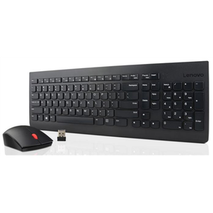Klaviatūra+pelė Lenovo Essential 4X30M39497 Keyboard and Mouse Combo, Wireless, Keyboard layout English US, Wireless connection Yes, Mouse included, Black, EN, Numeric keypad