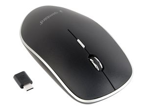 Pelė Gembird Silent Optical Mouse MUSW-4BSC-01 Wireless USB-C Black