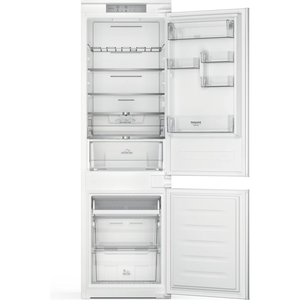 Šaldytuvas Hotpoint HAC18 T542 2 Refrigerator, E, Built-in, Combi, Height 177 cm, Net fridge 182 L, Net freezer 68 L, White