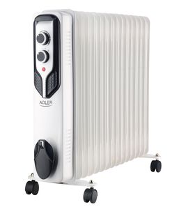 Tepalinis radiatorius Adler Oil-Filled Radiator AD 7819	 2500 W, Number of power levels 3, White