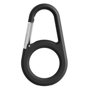 Secure holder with carabiner for AirTag black