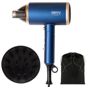 Plaukų džiovintuvas Camry Hair Dryer CR 2268 1800 W Number of temperature settings 2 Ionic function Diffuser nozzle Blue/Gold