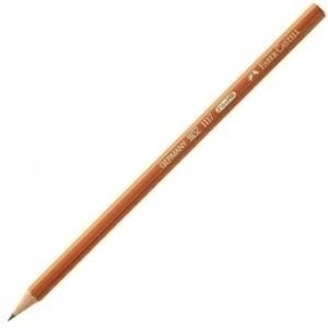 Pieštukas Faber-Castell 1117 HB, oranžinis korpusas, natūralus