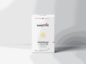 SwissOvit Magnis + vitaminas B6, kapsulės, N30 