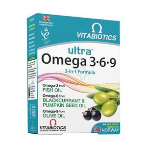 Maisto papildas VITABIOTICS Ultra Omega 3-6-9 N60