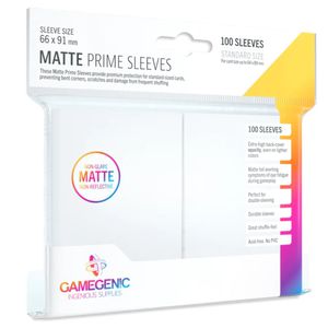 Gamegenic Card Game Sleeves: Matte Prime White